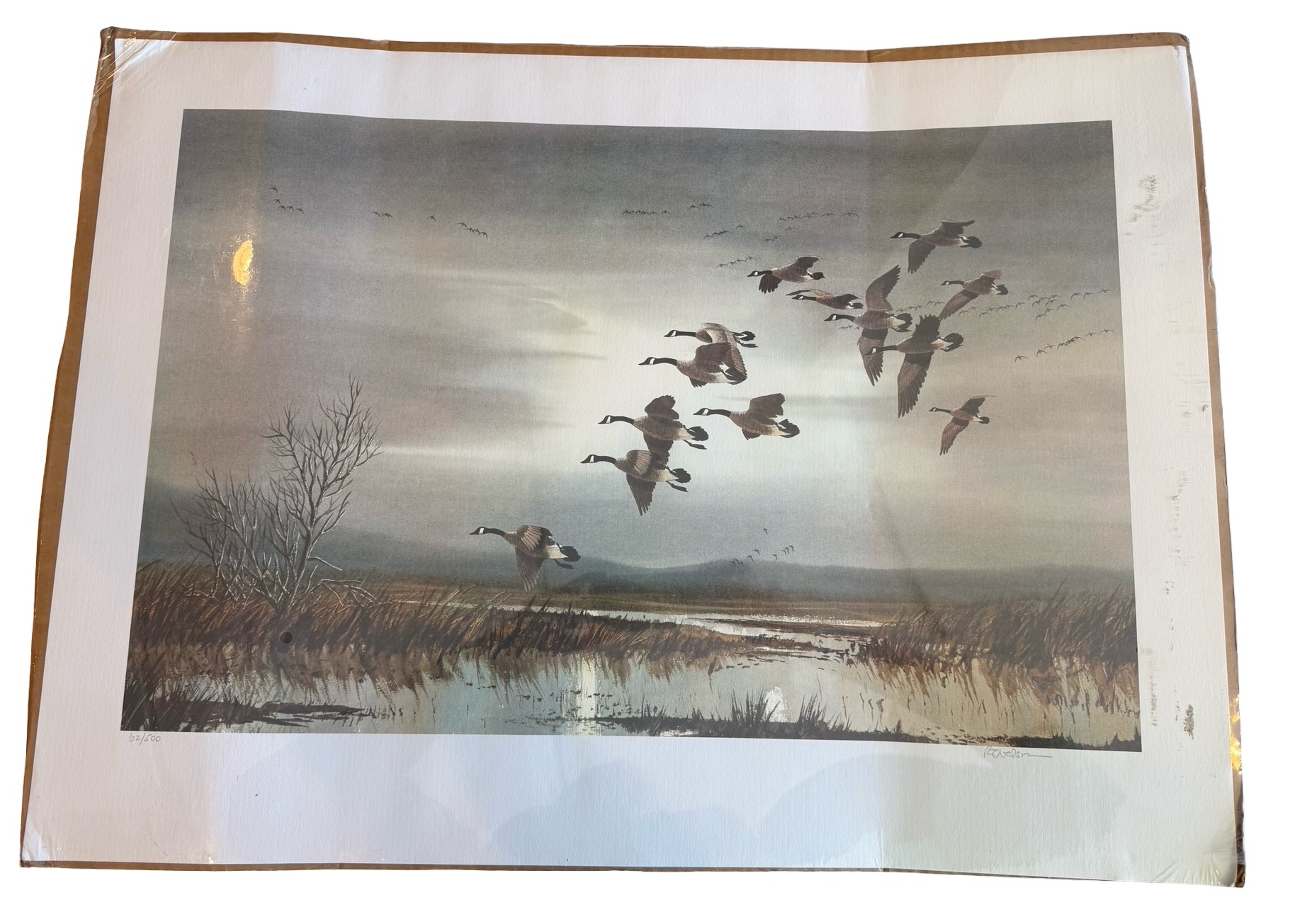 Flying Geese Print Signed by RJ Nelson & Numbered 62500