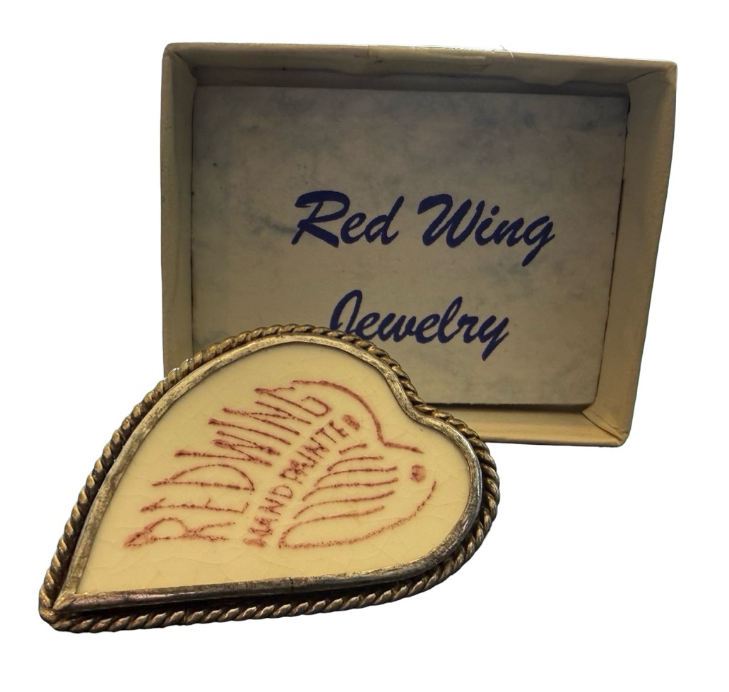 Vintage Red Wing BroochPin
