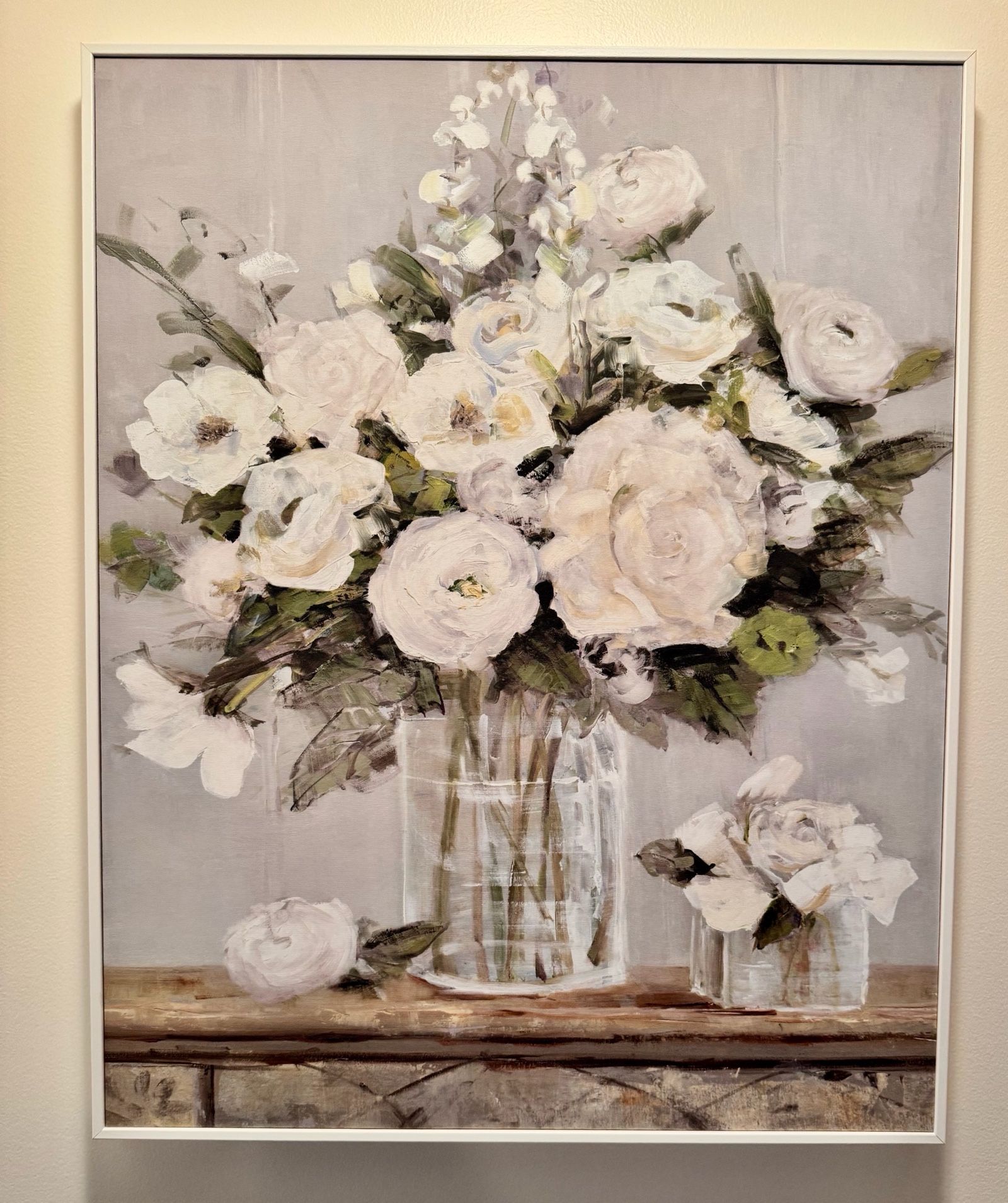 Stupell Industries Country White Floral Scene