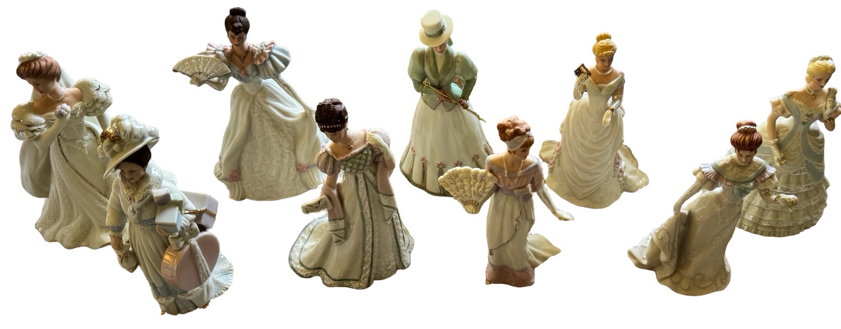 Set of 9 Lenox Porcelian Ladies