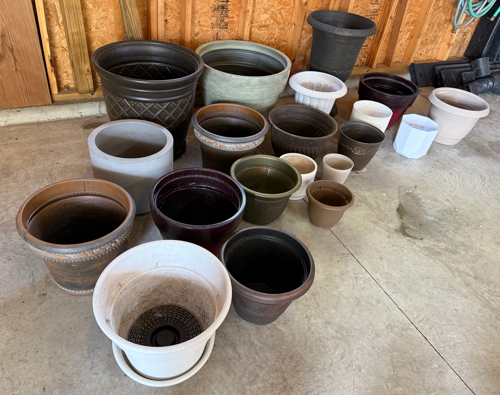 Variety of Gardening Pots