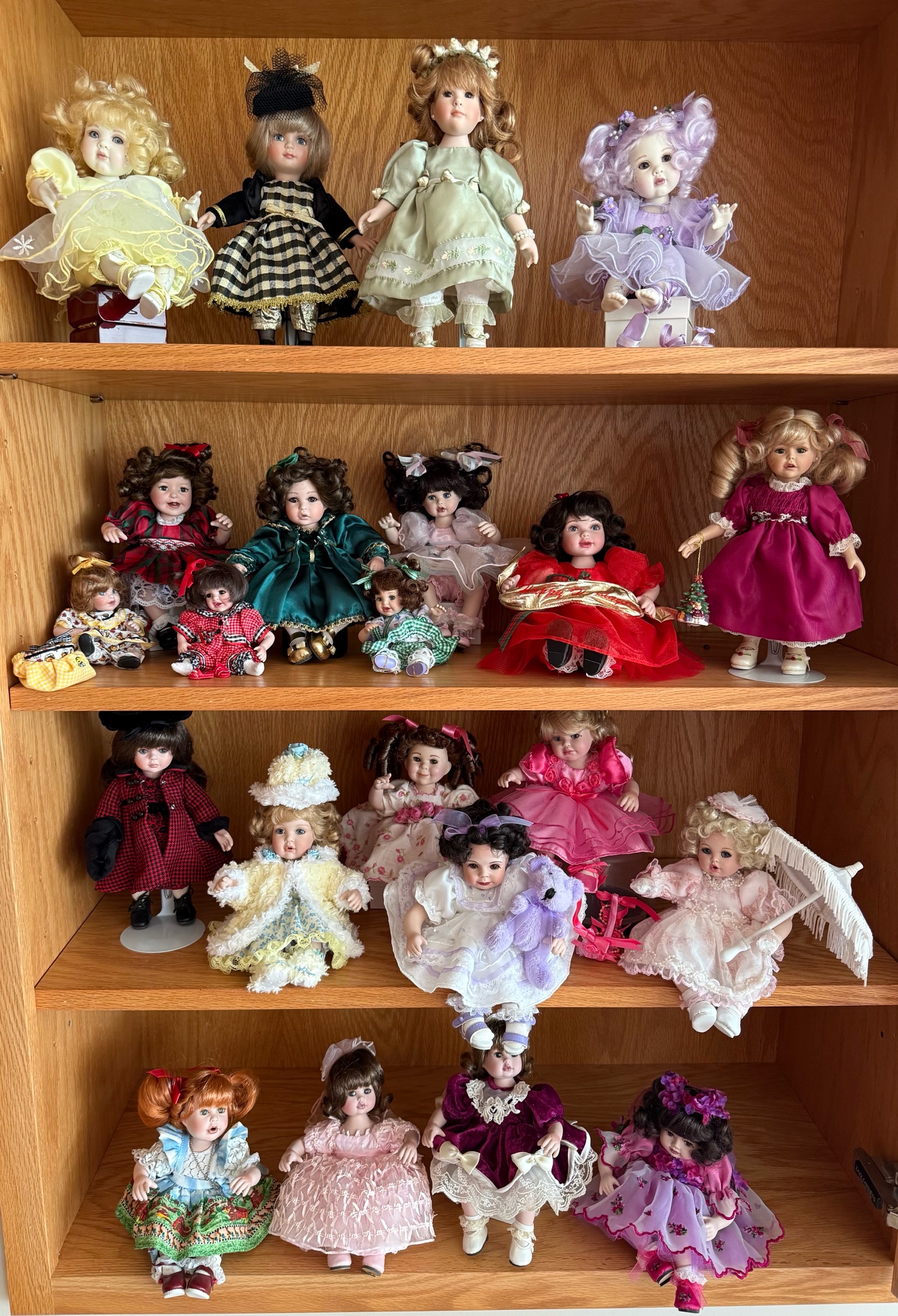 Collection of Vintage Porcelain Dolls