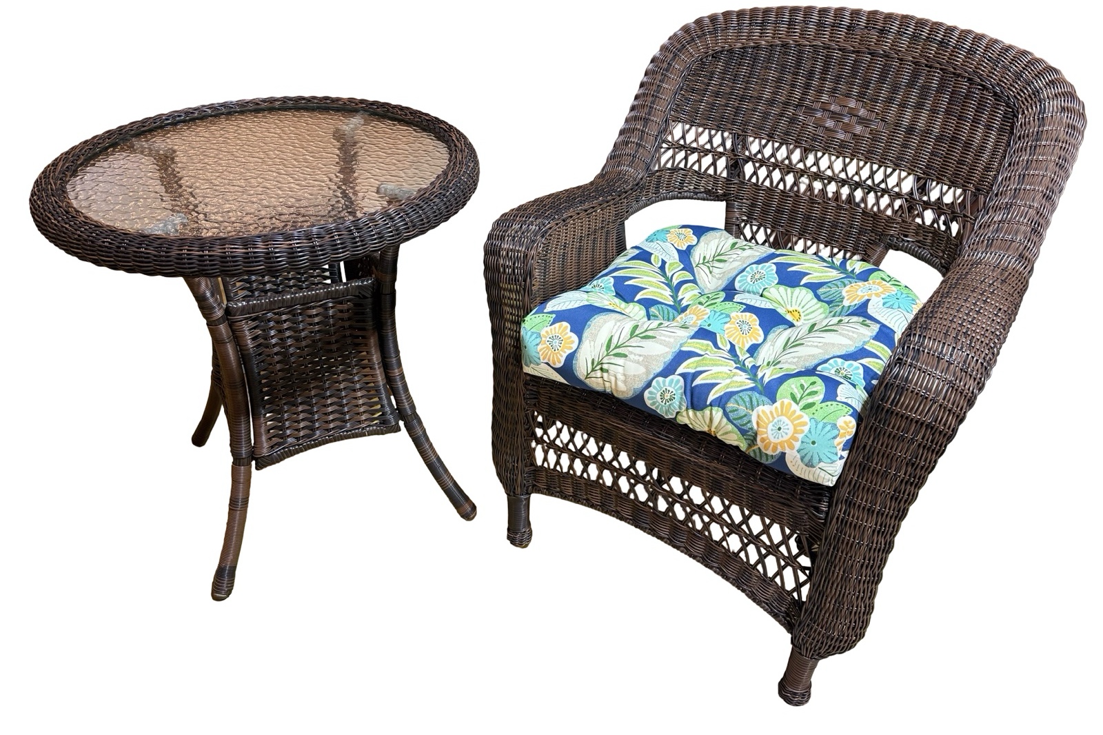 Wicker Chair & Table
