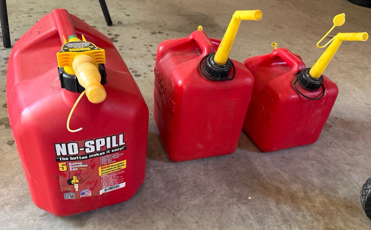 3- Gas Cans