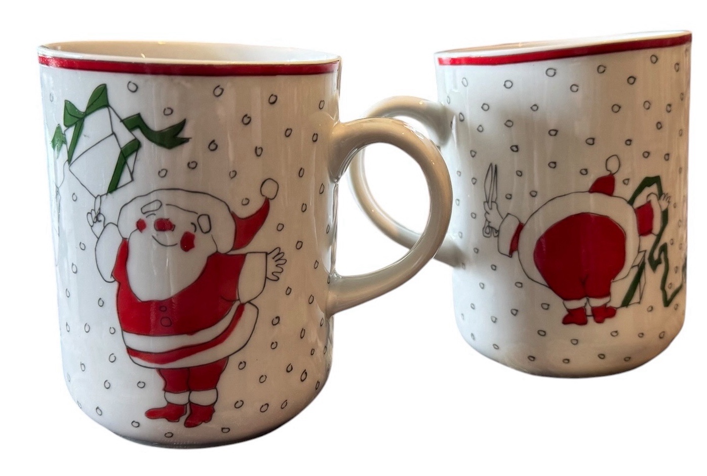 Night Before Christmas Coffee Cups by George Briard