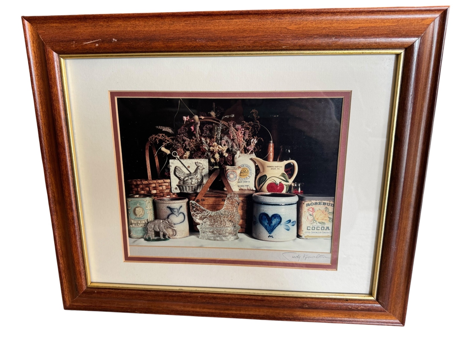 Signed Country Kitchen Still Life Print