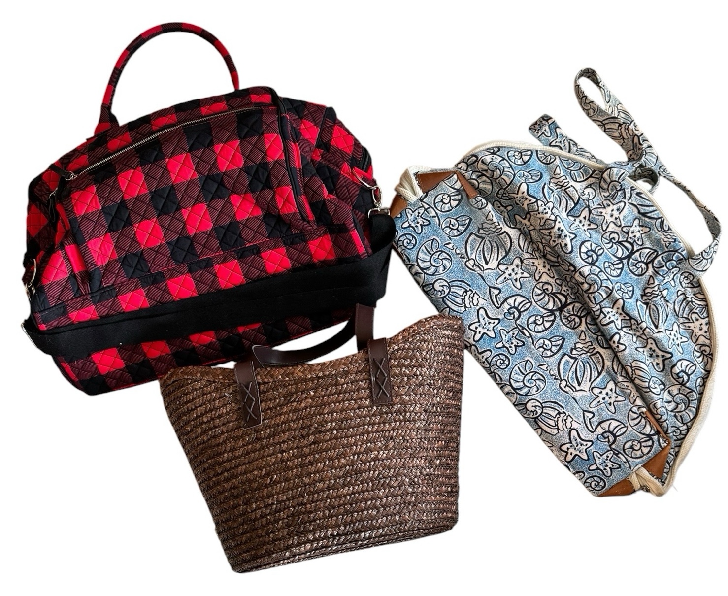 Two Overnight Bags & Tote