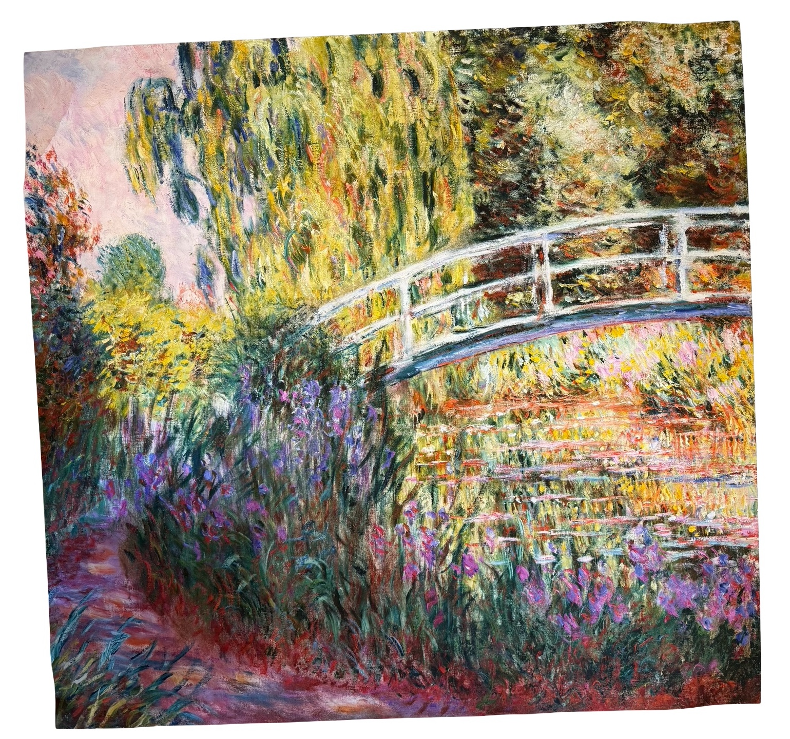 Claude Monet Print of The Japanese Bridge, Pond with Water Lilies