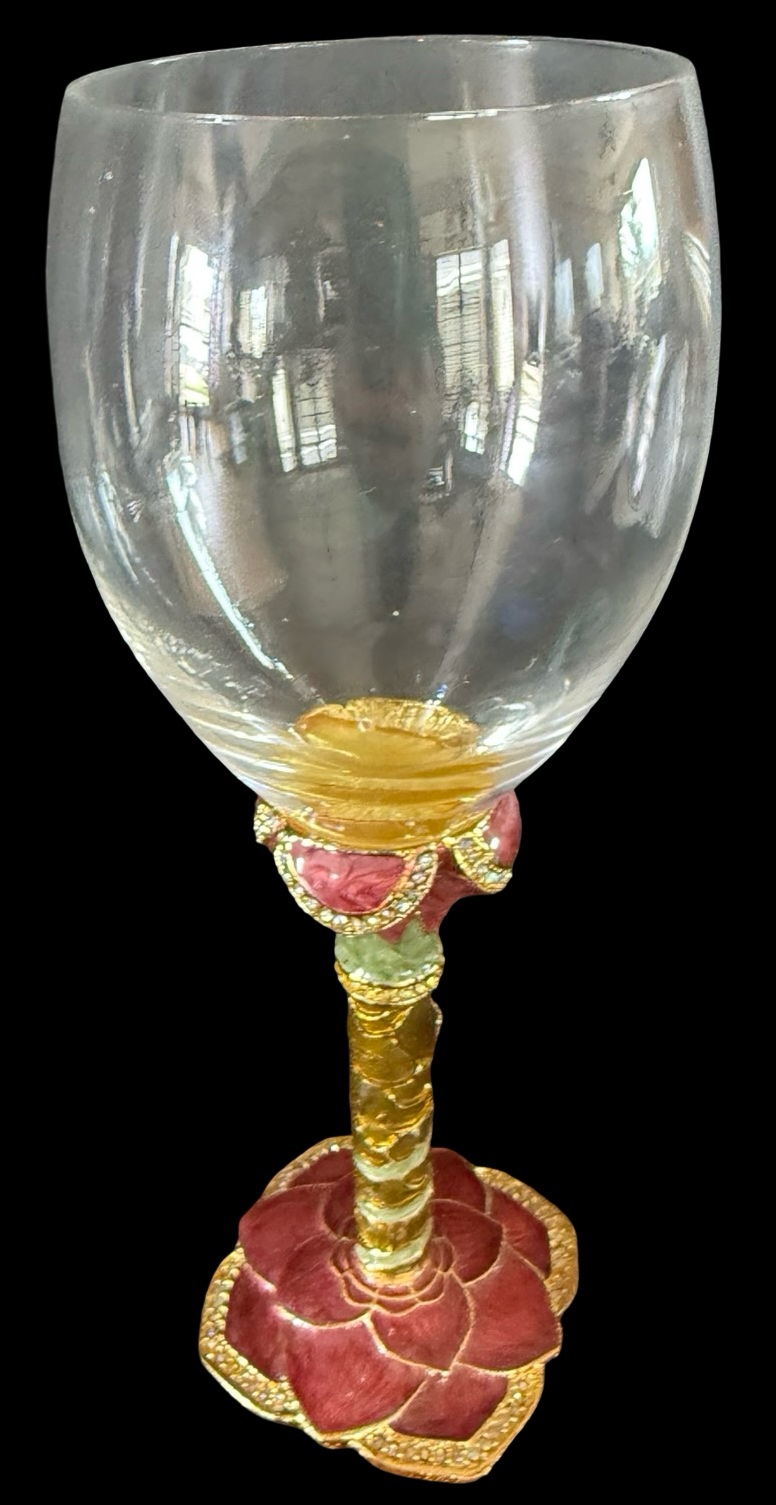 Jeweled Wine Cocktail Glass by 2 Saints