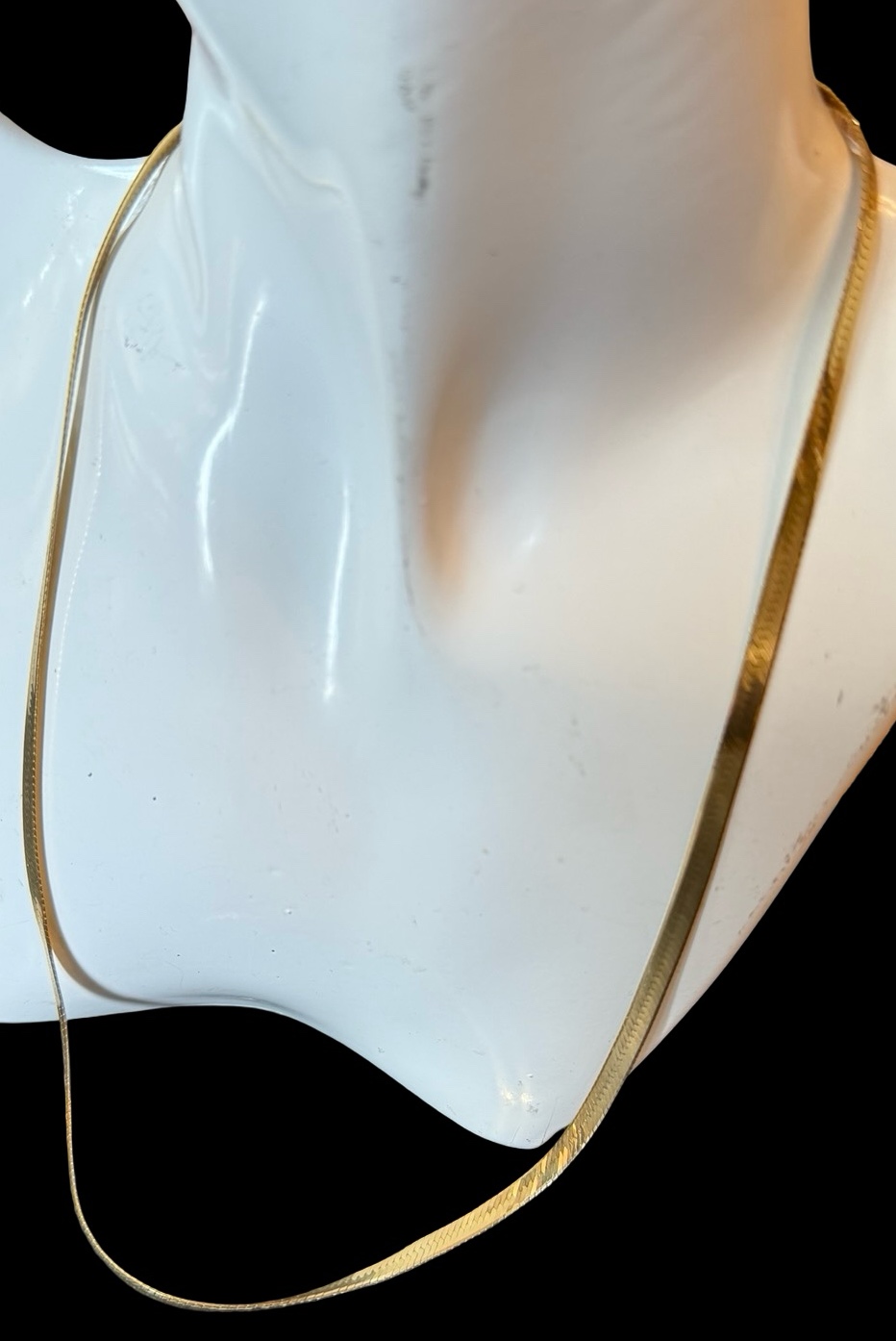 14K Herringbone Gold Necklace