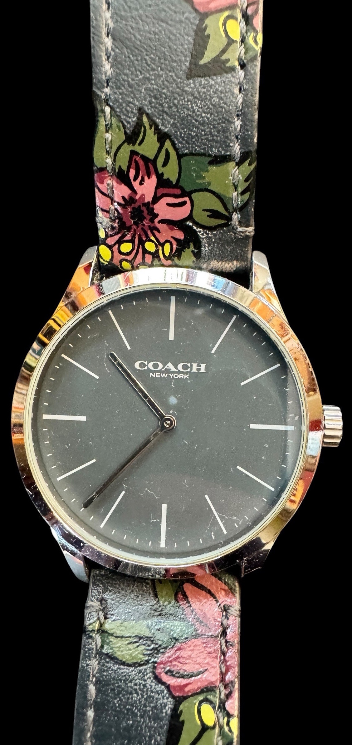 Stylish Floral Coach Watch