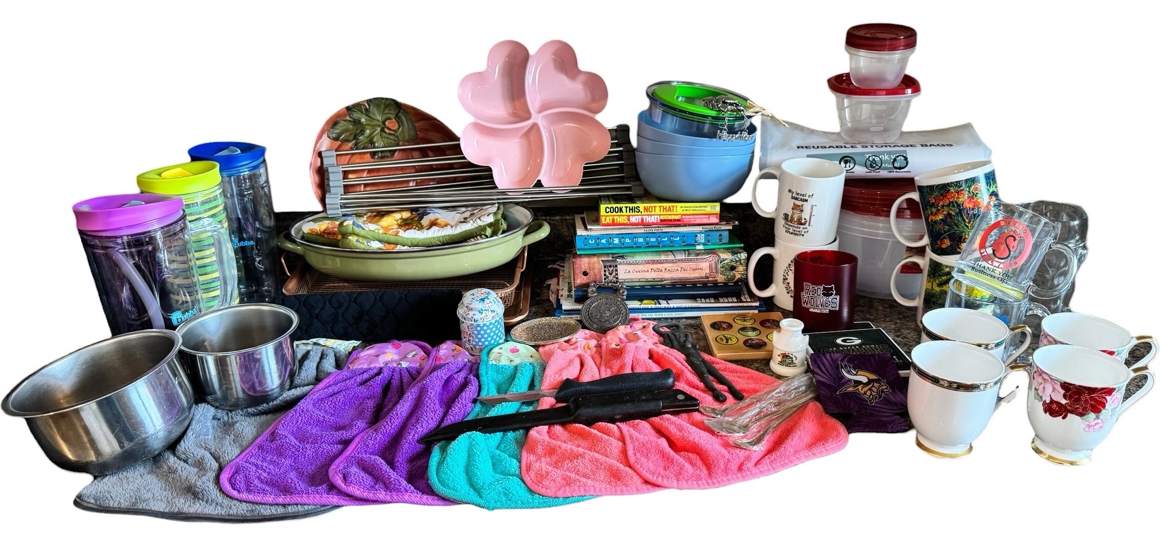 Cookbooks, Mugs, Bowls & More Kitchen Items