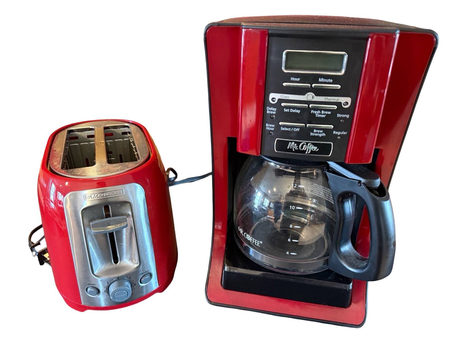 Coffee Pot & Toaster