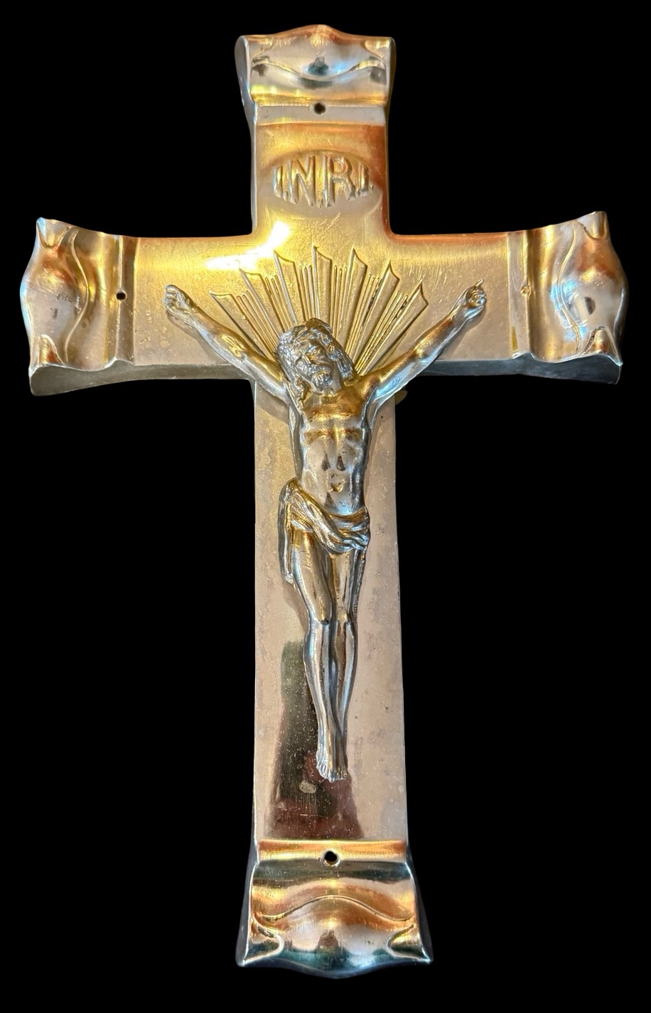 Vintage Brass Crucifix