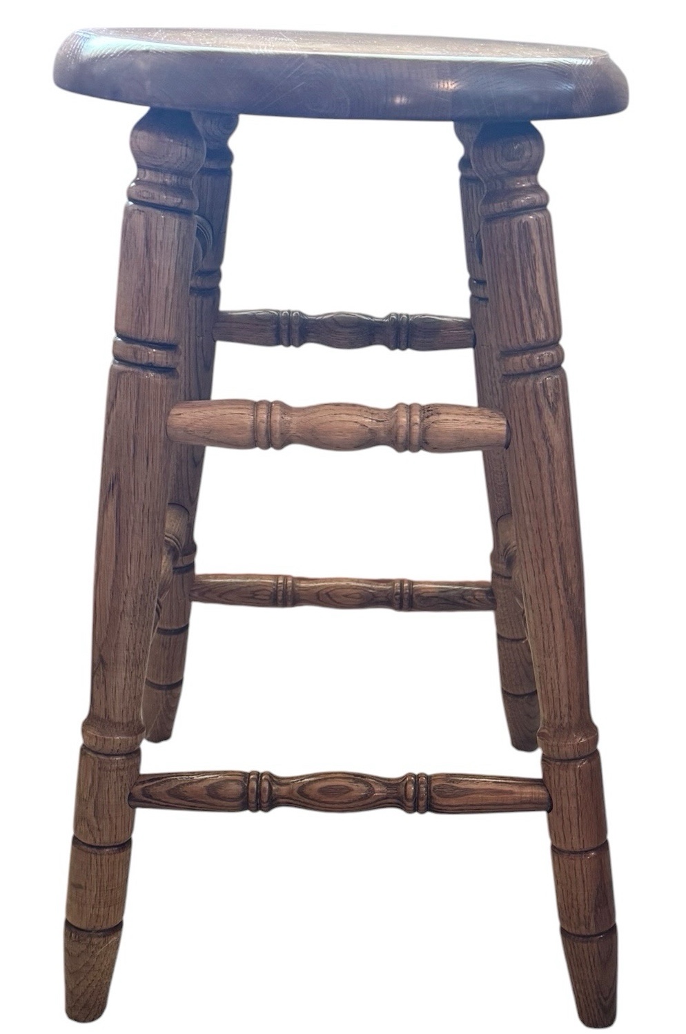 Single Oak Bar Stool