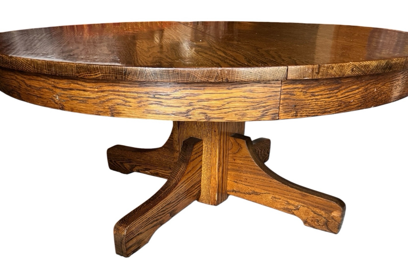 Solid Oak Round Coffee Table