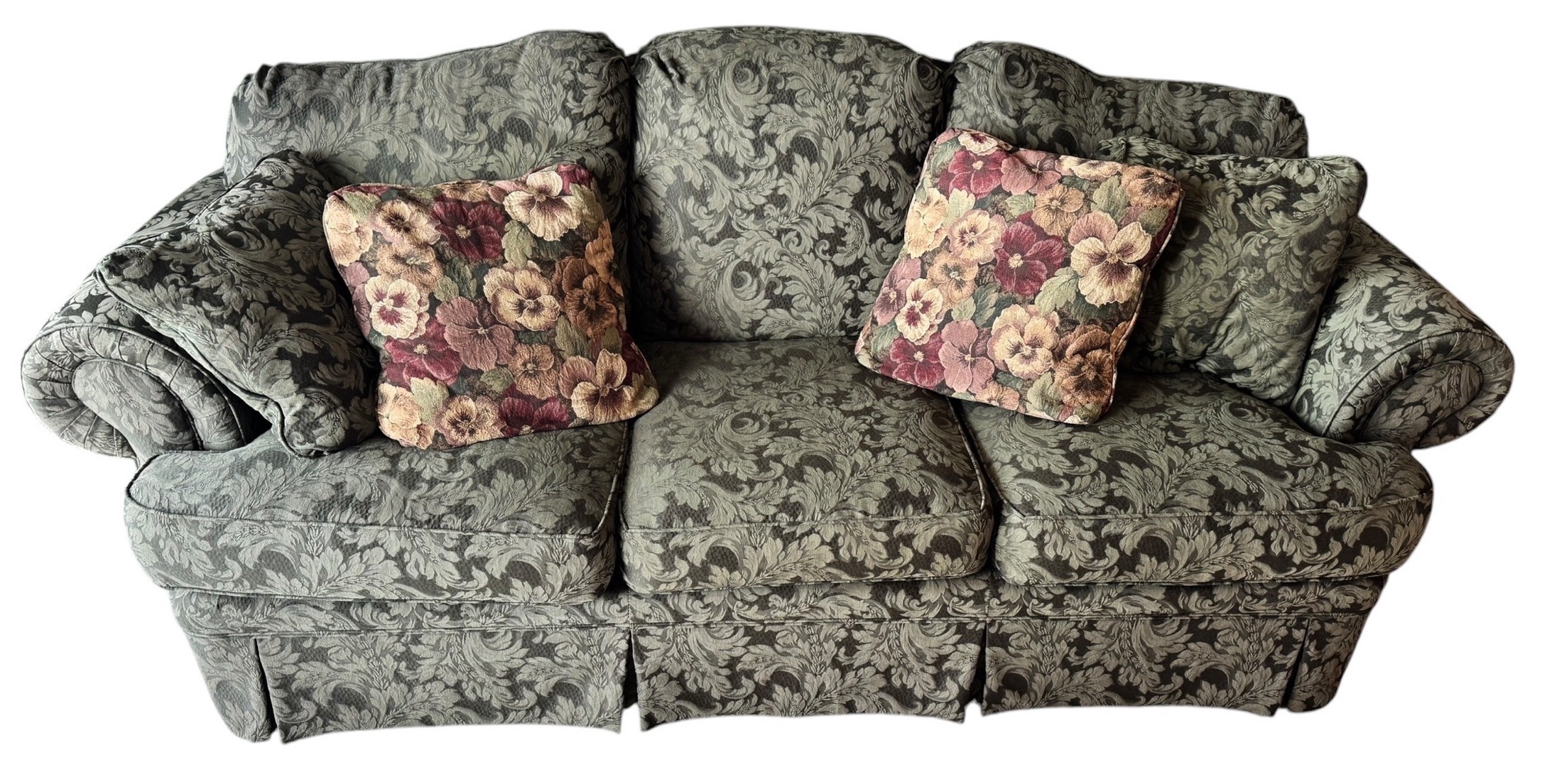 Green Floral Couch