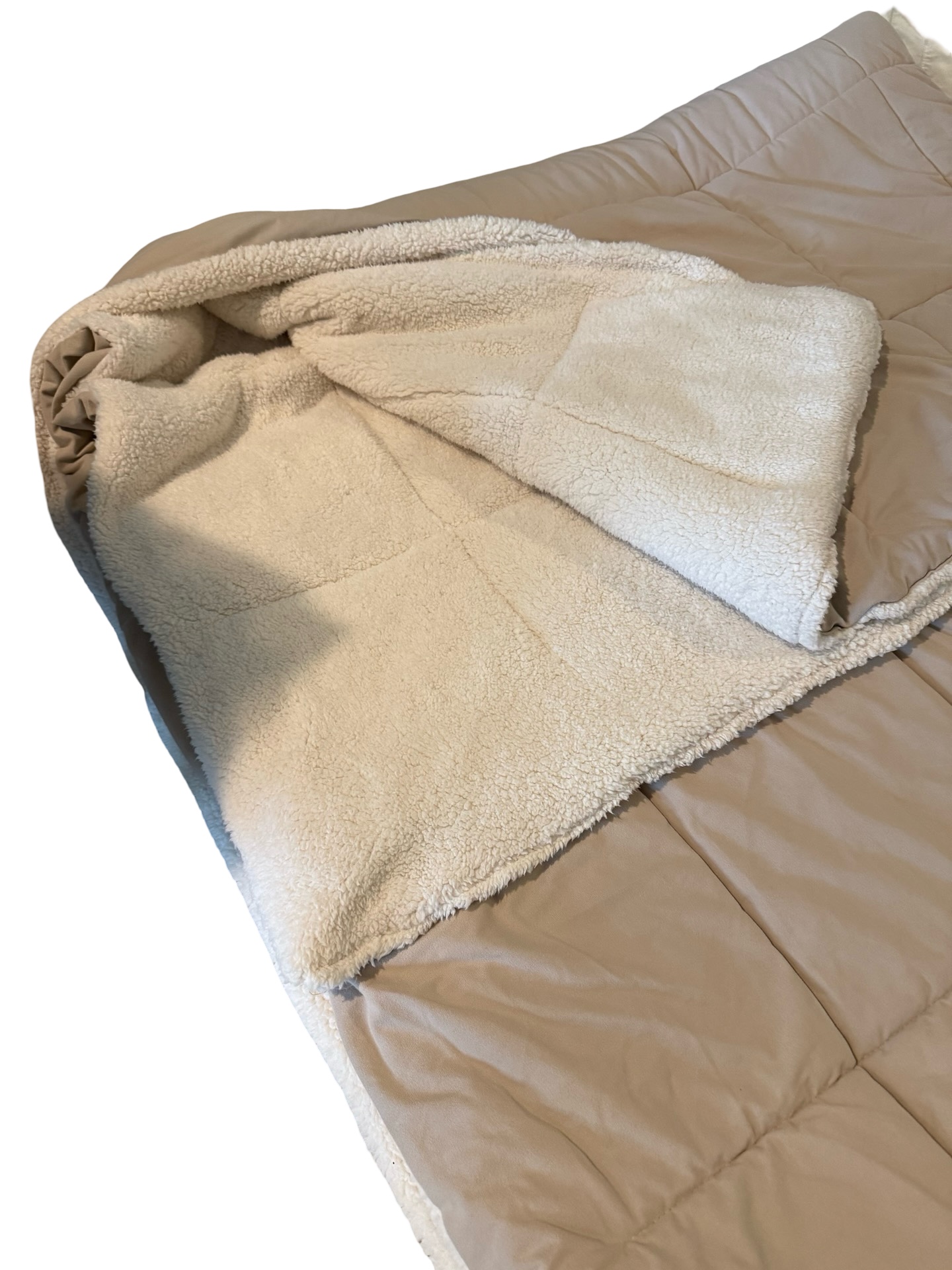 Cozy Tan Comforter - Queen to King Size