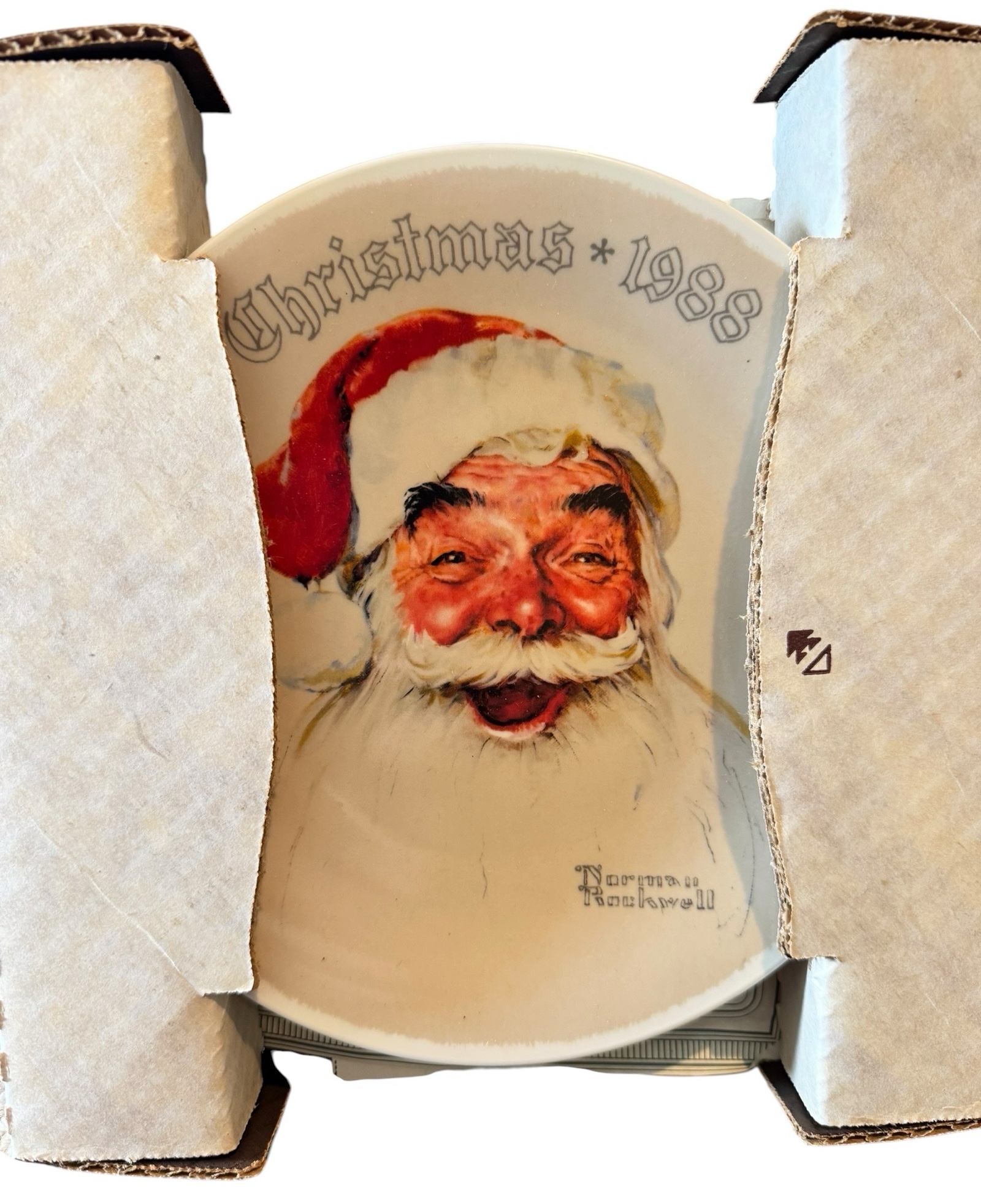 1988 Norman Rockwell Santa Collectors Plate