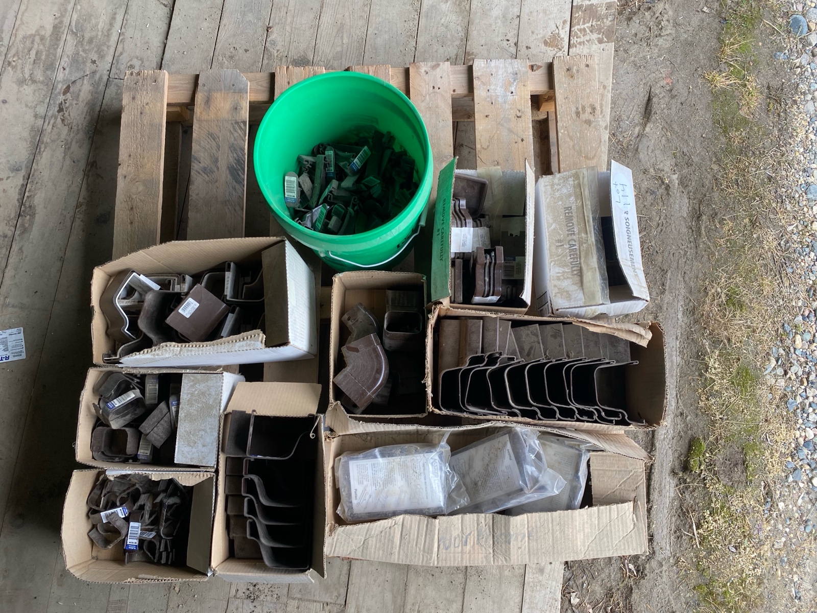 brown pvc gutter accessories