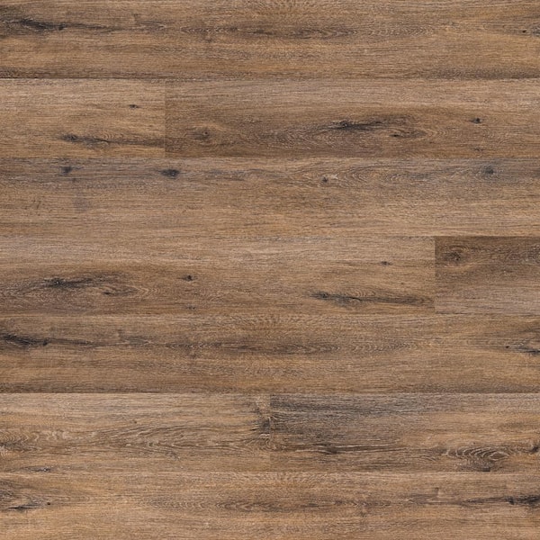 TrafficMaster Fernwood 6 MIL x 6 in. W x 36 in. Warm Brown Waterproof Click Lock Luxury Vinyl Plank Flooring (503 sq. ft.)