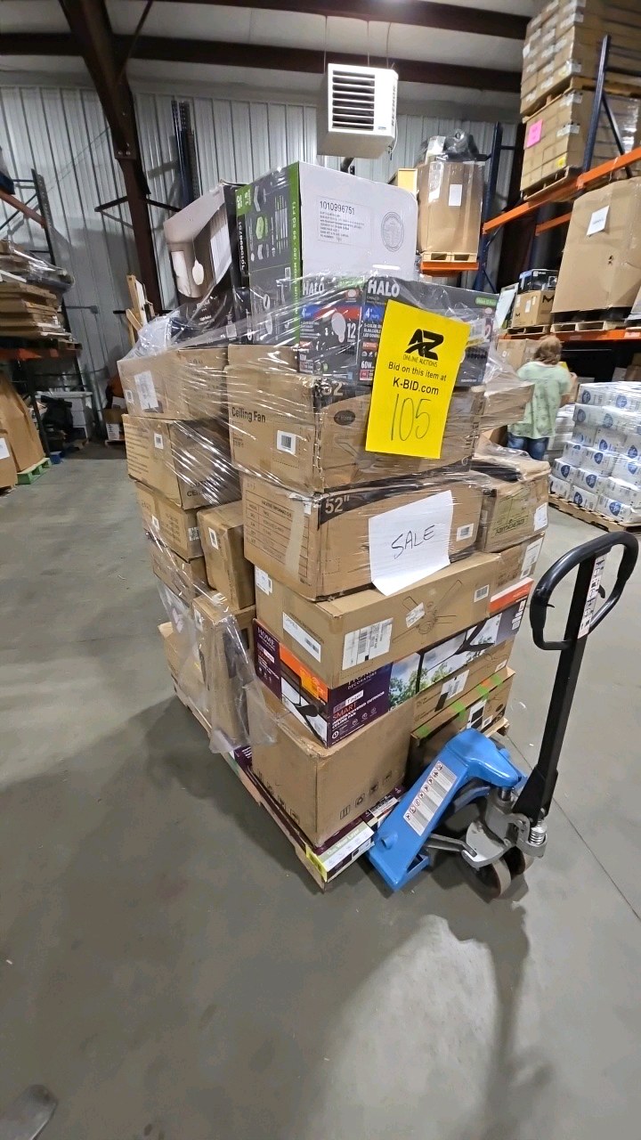 WHOLESALE PALLET LOT OF GENERAL MERCHANDISE