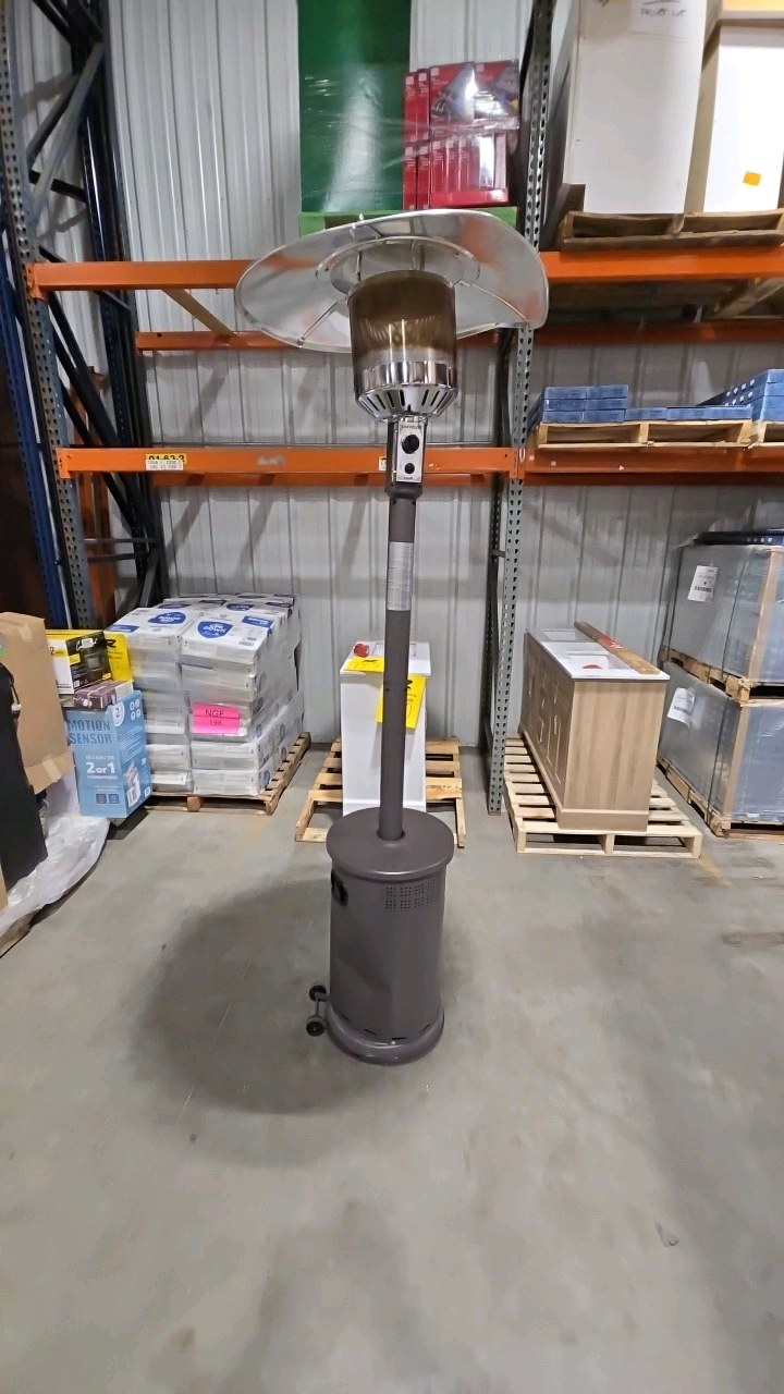 Nexgrill Sundara 48,000 BTU Bronze Propane Standing Patio Heater with Wheels