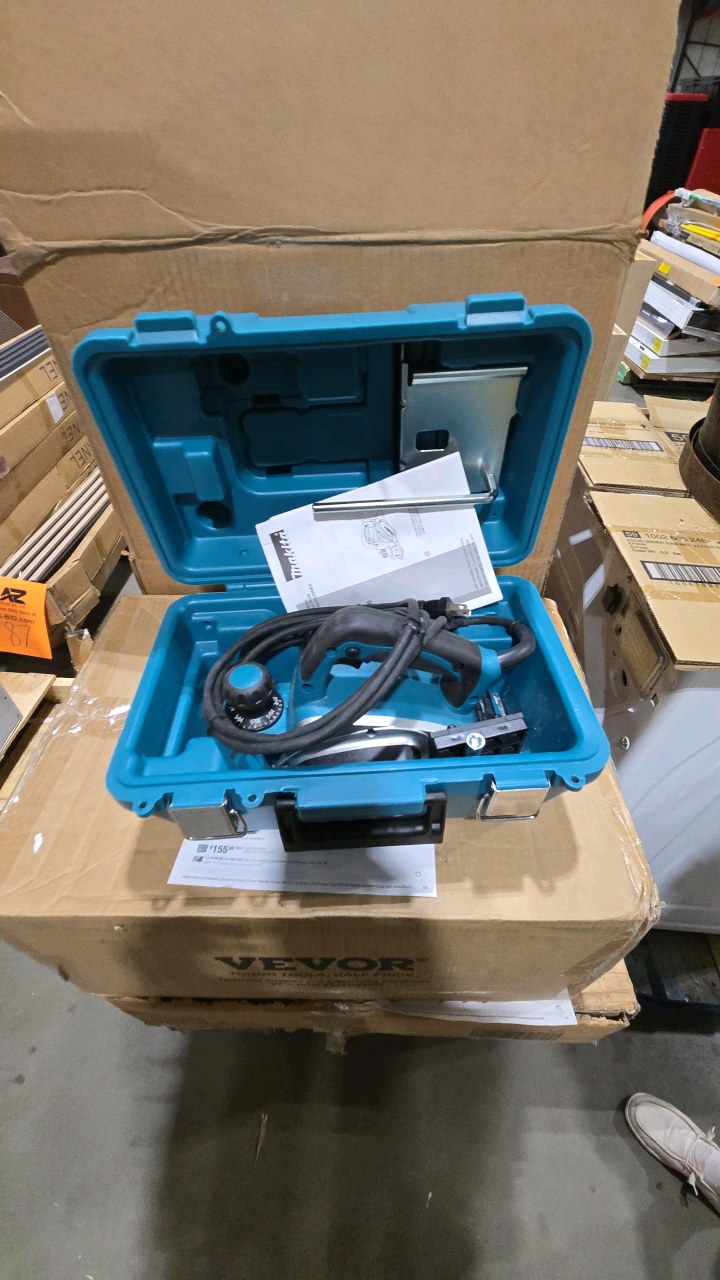 Makita 6.5 Amp 3-14 in. Corded Handheld Planer Kit with Blade Set, Hard Case