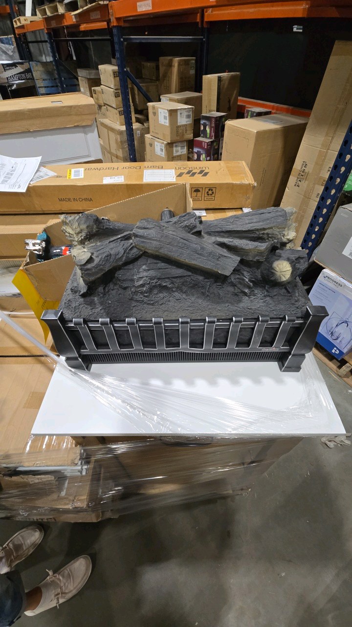 Duraflame 20 in Electric Fireplace Log Set in Black