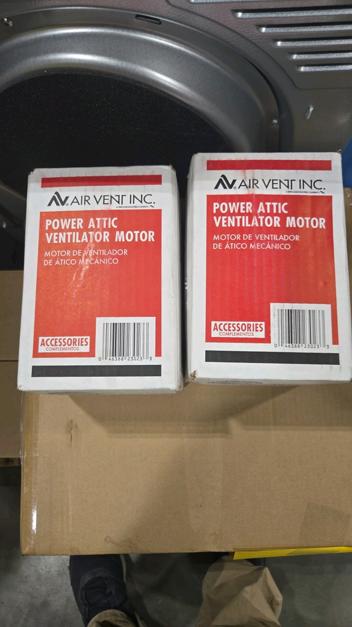 (2) Air Vent 120 -Volt 5.375-in dia Gable Vent Fan Motor