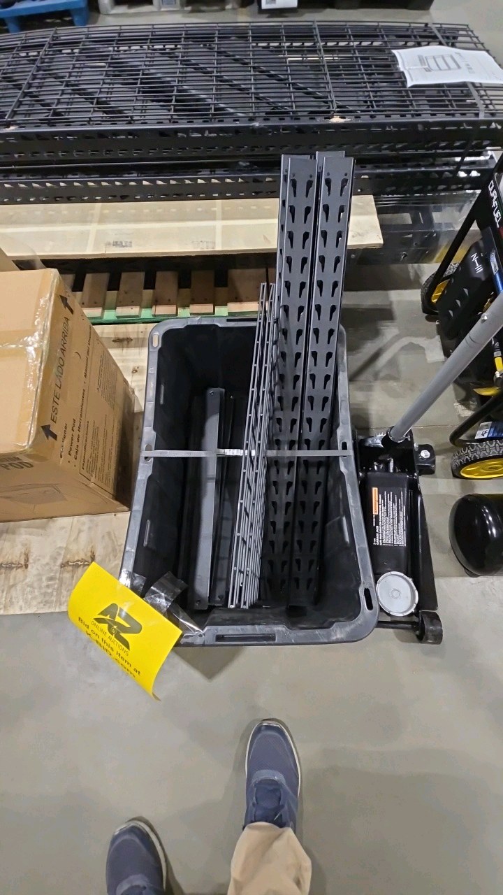 Husky 10-Tote Metal Storage Rack for HDX 14 and 27 Gal. Totes (50 in. W x 78 in. H x 24 in. D)