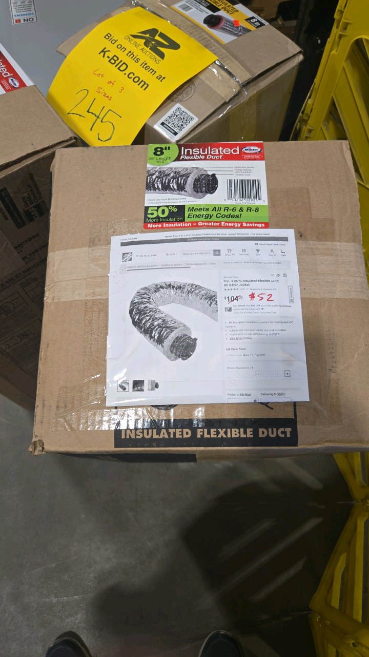 3 insulated flex duct