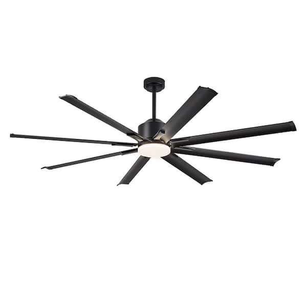 72 in.Aluminum  Outdoor Ceiling Fan with Light Remote for Patio Living Room