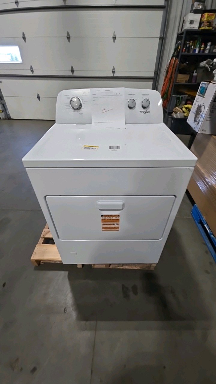 Whirlpool 7 cu. ft. White Top Load Gas Moisture Sensing Dryer