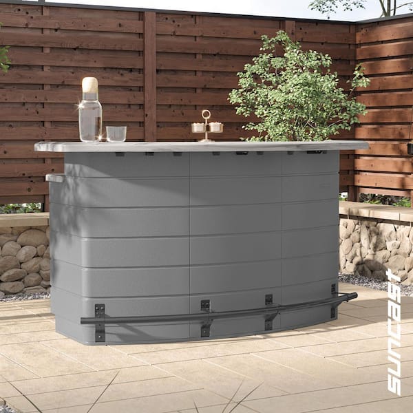 Backyard Oasis Resin Plastic Outdoor Bar