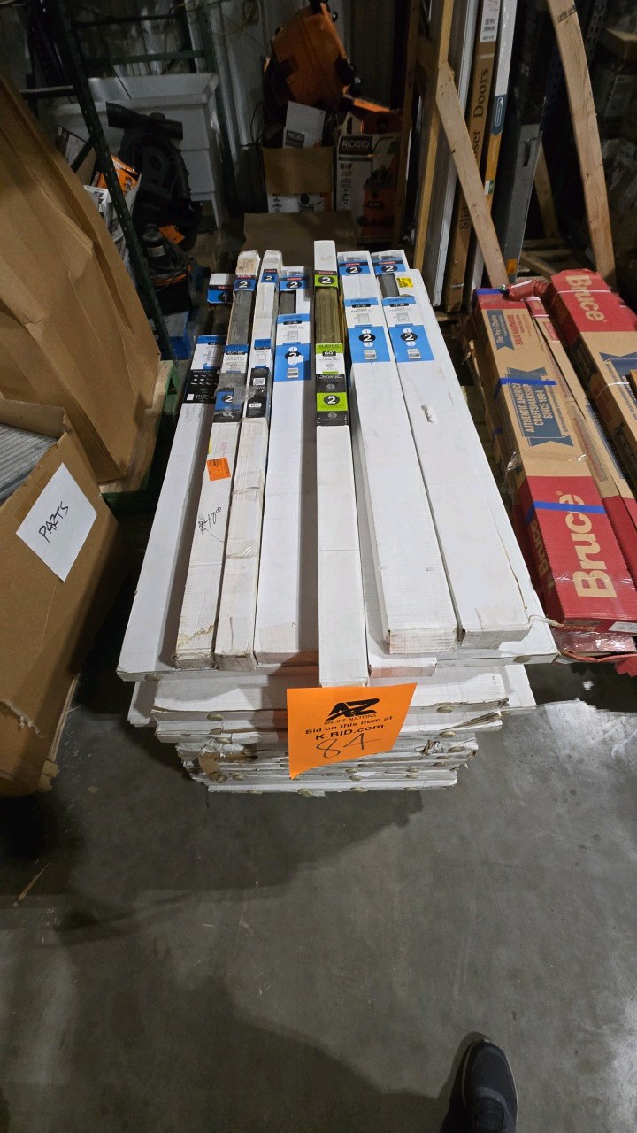 huge assorted lot of glass shower doors and tracks