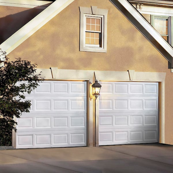 Clopay Classic Steel Short Panel 9 ft x 7 ft Non-Insulated White Garage Door without Windows