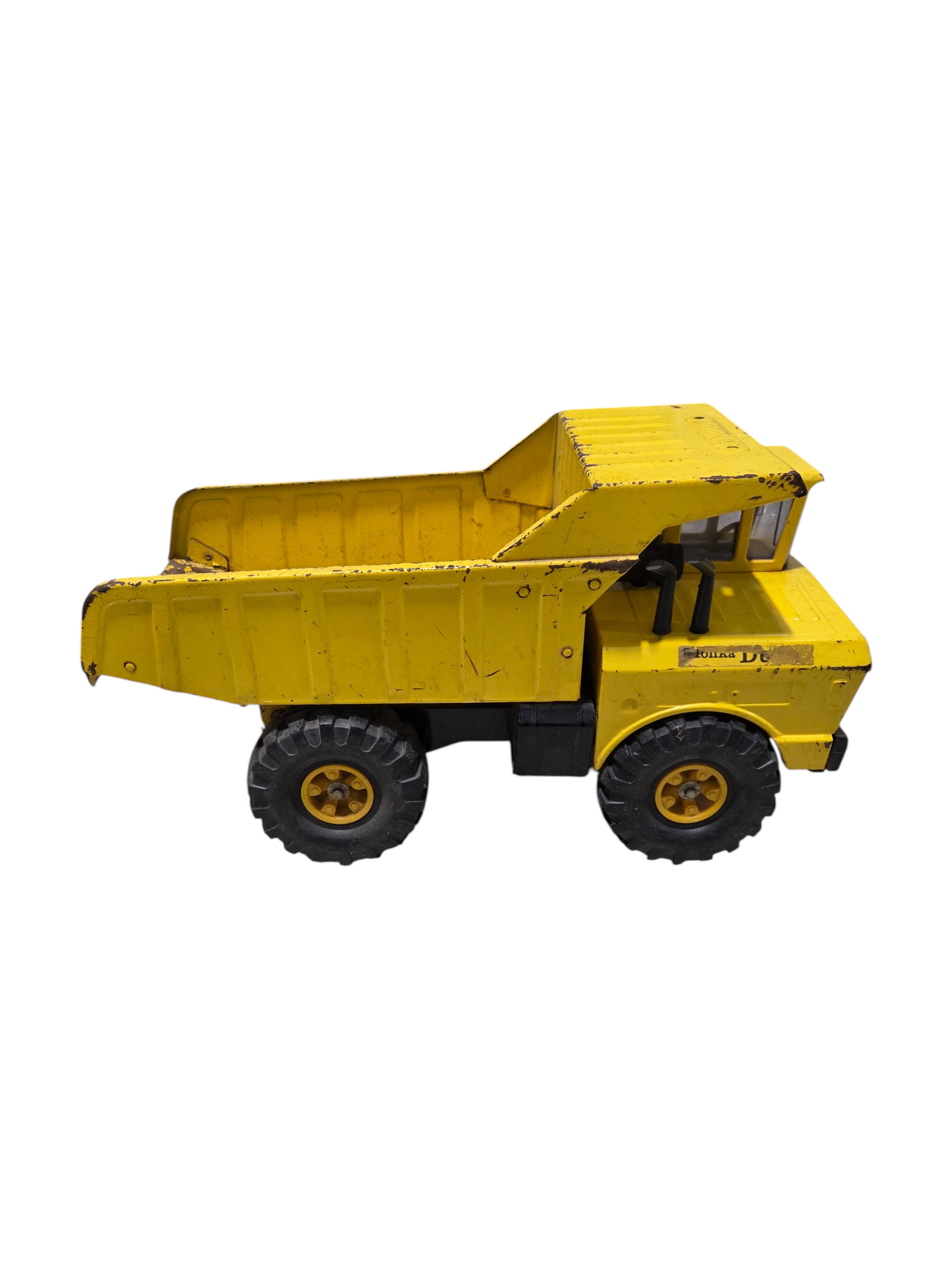 Vintage Tonka Dump Truck Pressed Steel Yellow Construction Toy