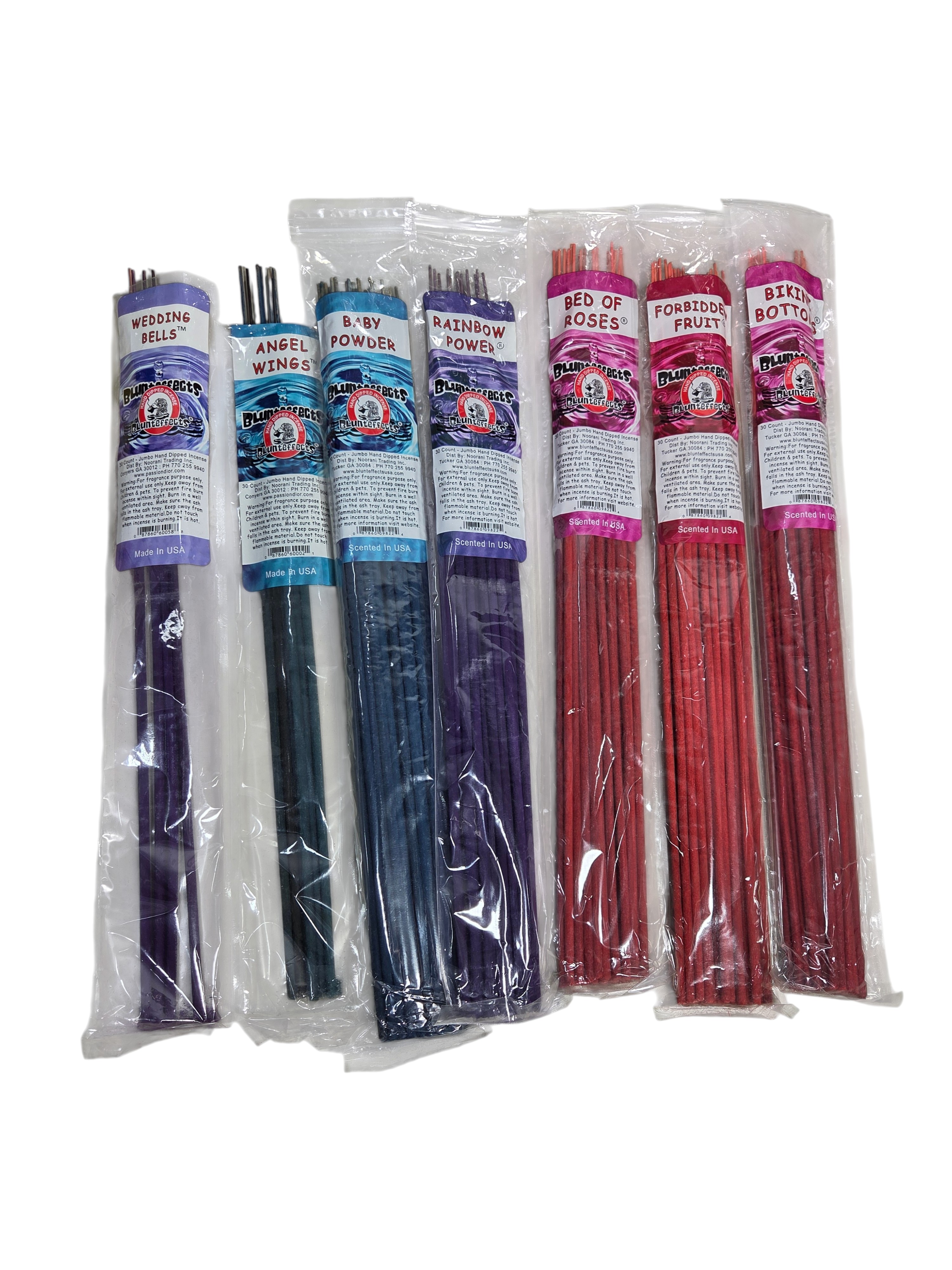 Blunteffects Jumbo Hand Dipped Incense Sticks Lot - 7 Packs  210 Count