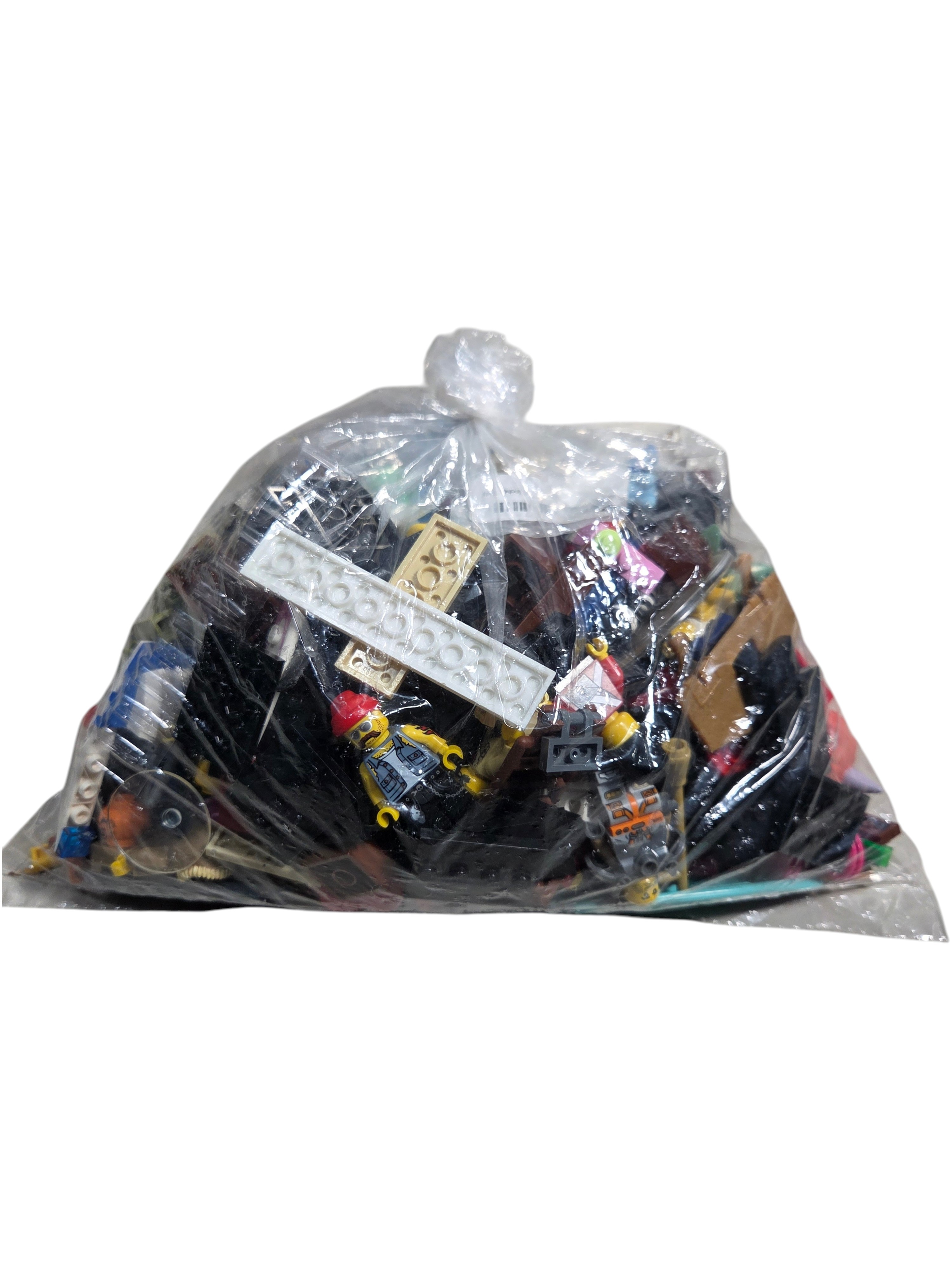 Mixed LEGO Parts & Minifigure Lot - Bulk Bag With Figures, Bricks & Accessories