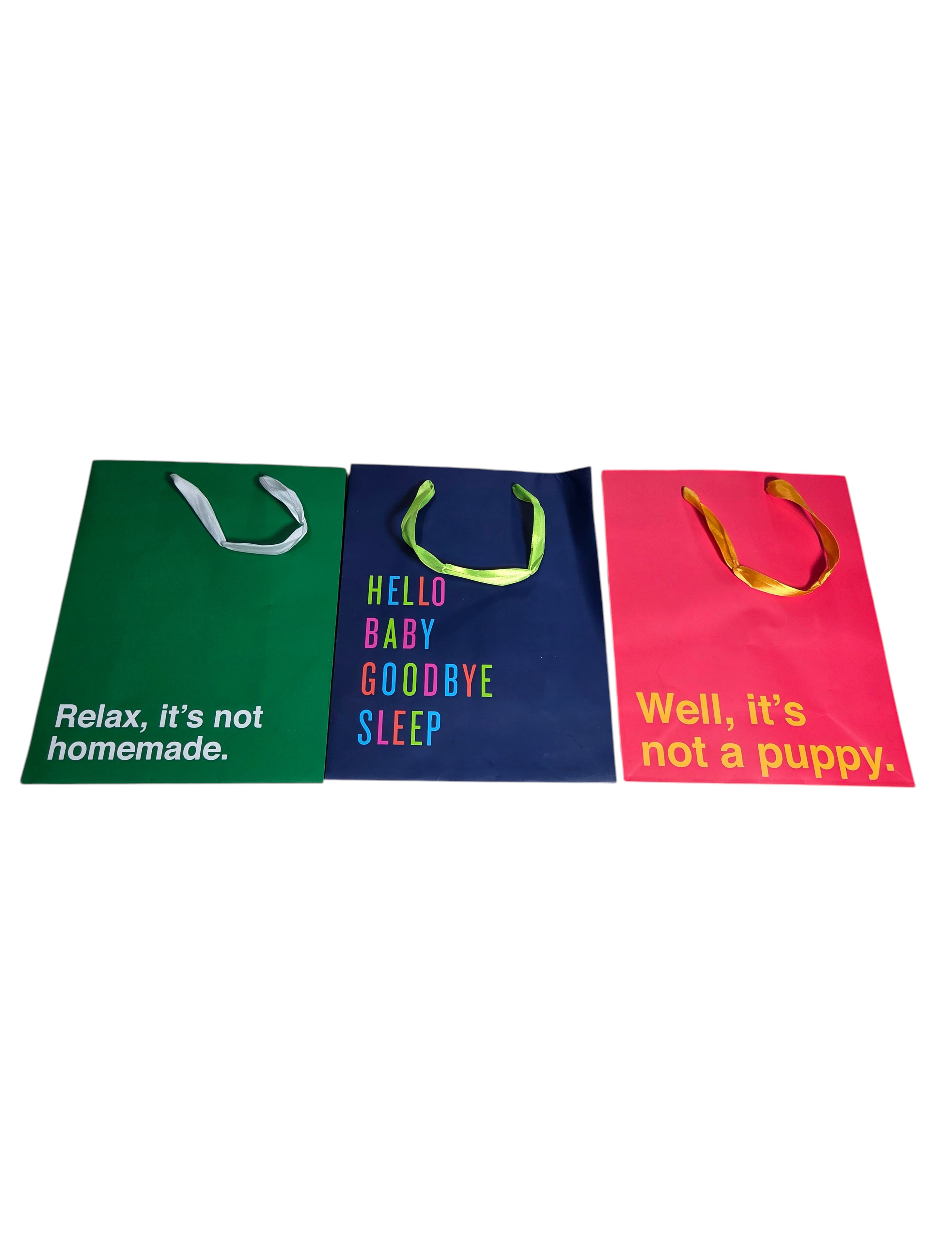 Funny Gift Bag Lot  Baby, Puppy & Homemade Sayings