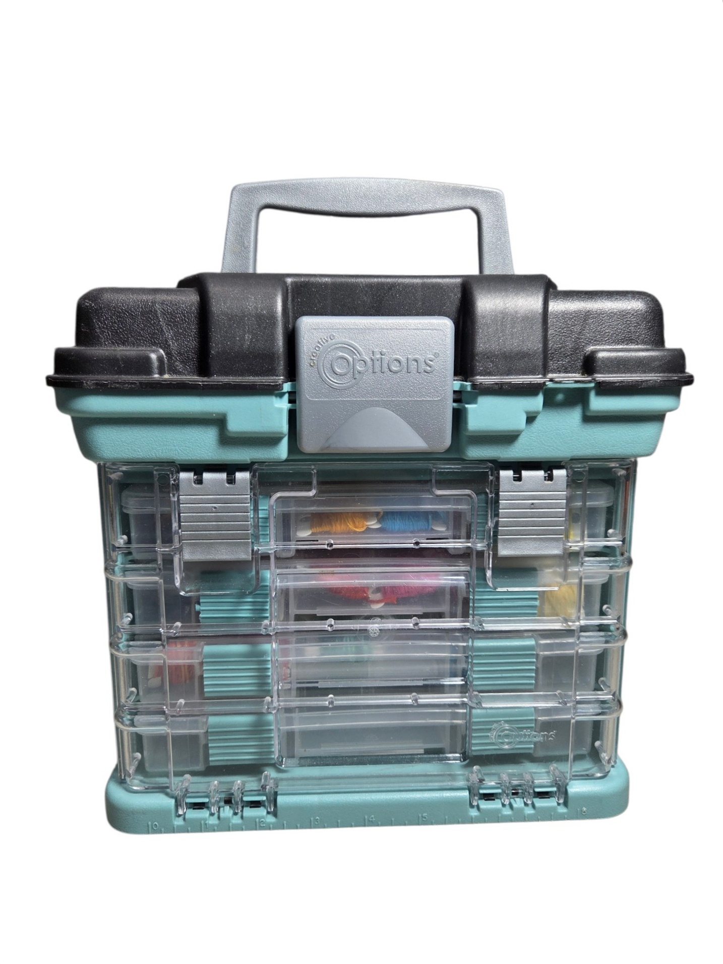 Creative Options Craft Organizer Case - Embroidery Floss, Thread & Small Parts Storage