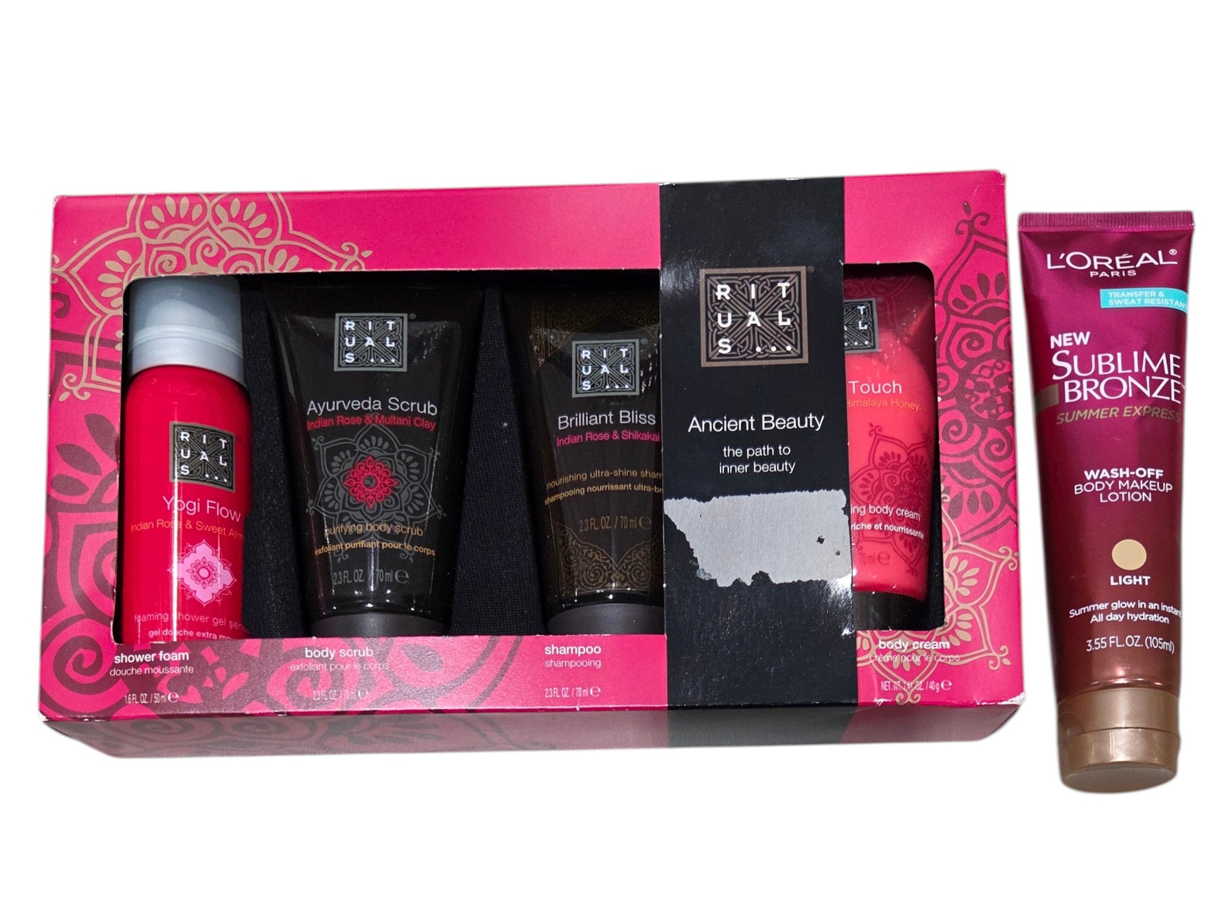Rituals Ancient Beauty 4-Piece Bath & Body Gift Set  LOreal Sublime Bronze Lotion