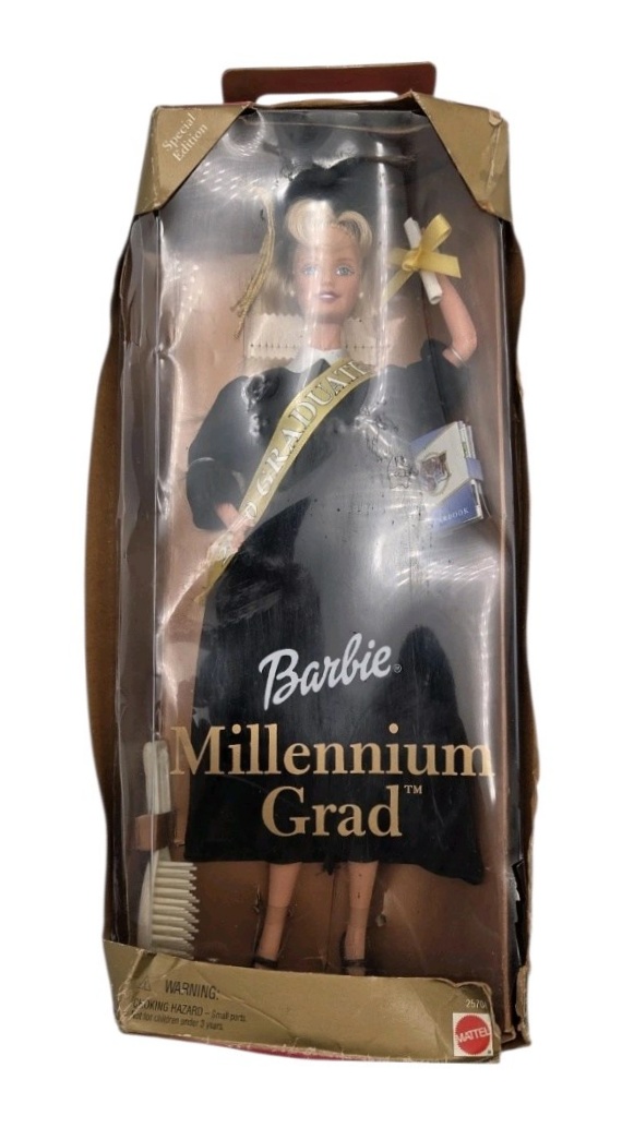 Barbie Special Edition Millennium Grad 2000 Graduate Black Gown Mattel 25708