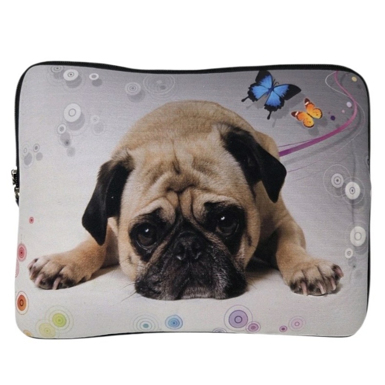 Amzer 10 Zip Tablet Sleeve Case Pouch Dog Print Design