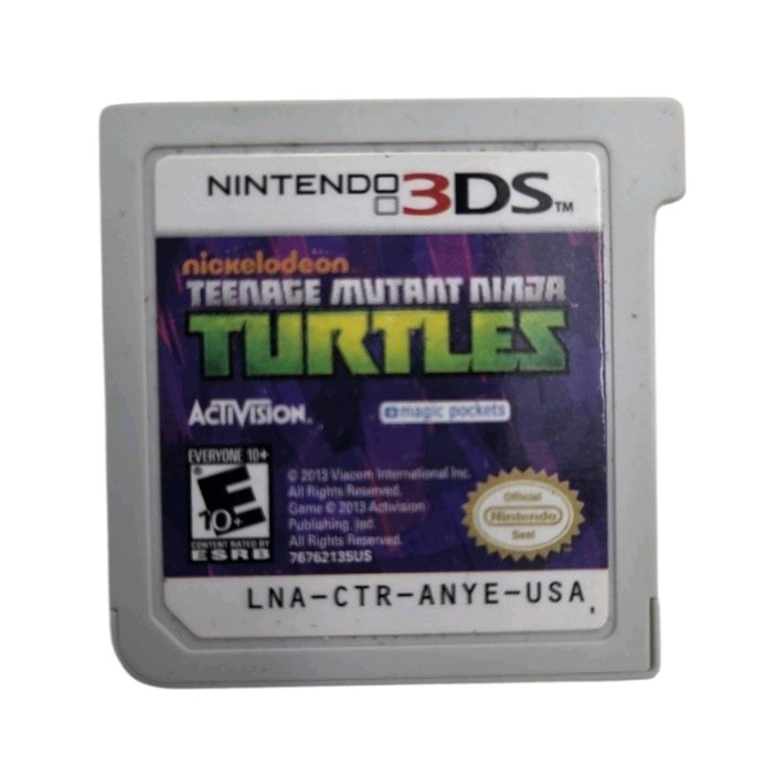 Nintendo 3DS Teenage Mutant Ninja Turtles Loose Game Cartridge
