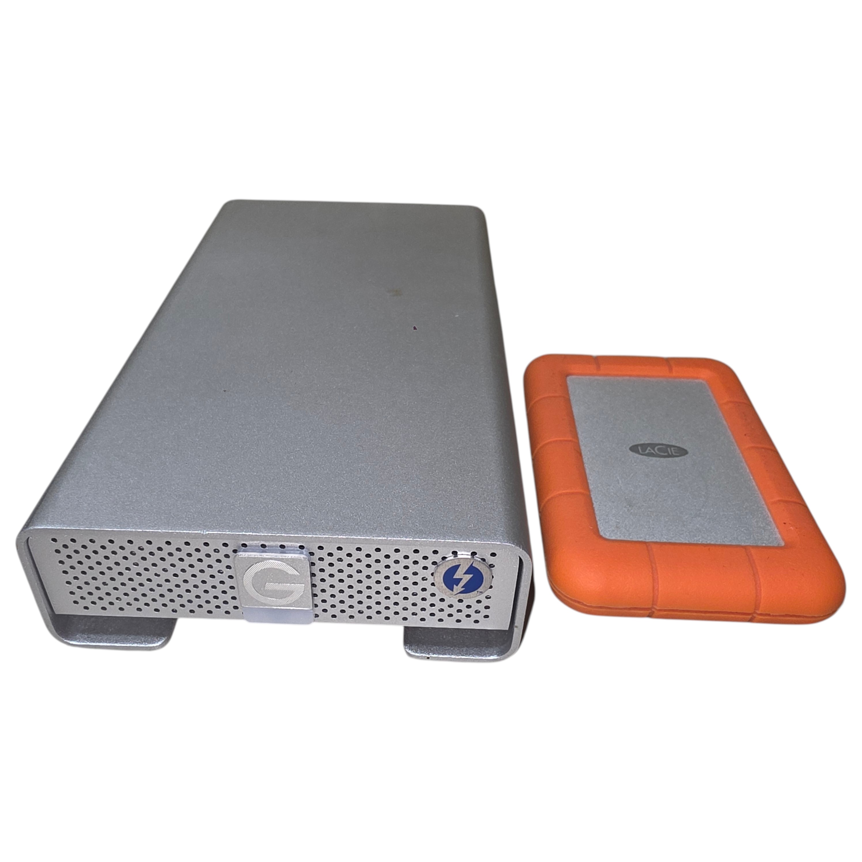 G-Technology G-DRIVE Thunderbolt 10TB External Hard Drive & LaCie Rugged Portable Drive