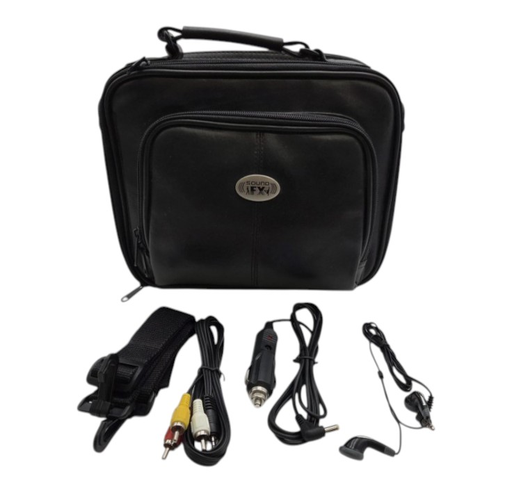 Sound FX Leather DVD Bag With Speakers - Untested