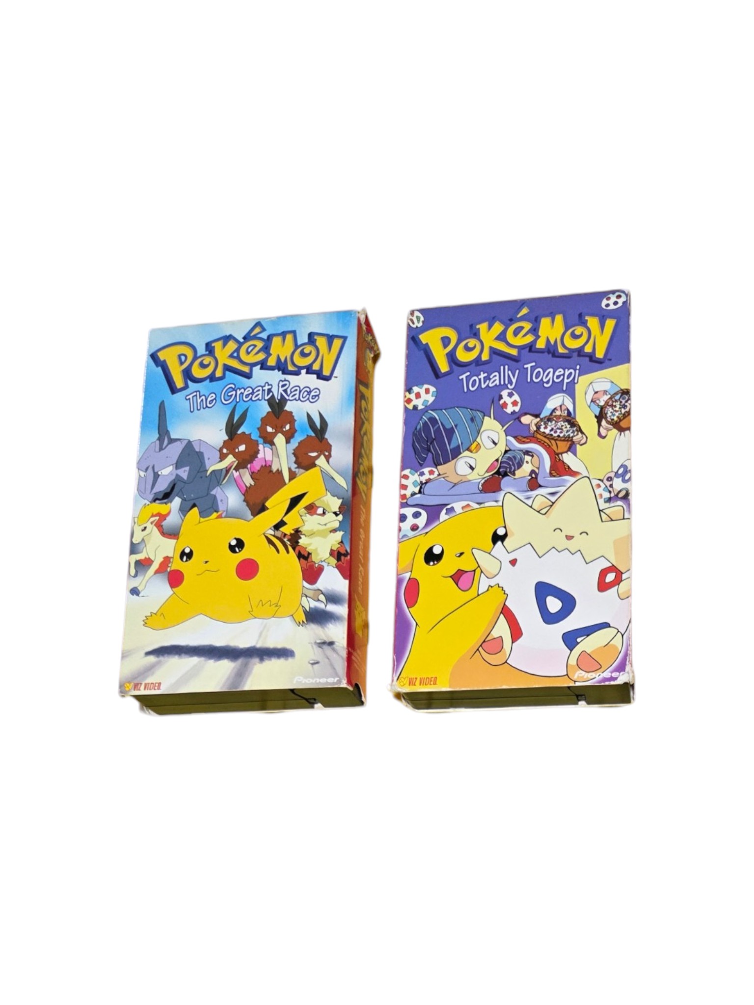 Pokemon Vol. 11 The Great Race (VHS, 1999) Plus Pokmon Totally Togepi VHS