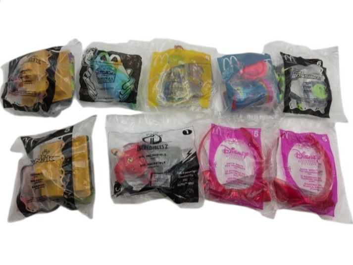 New & Sealed McDonalds Happy Meal Toy Mixed Lot of 9 Toys 
